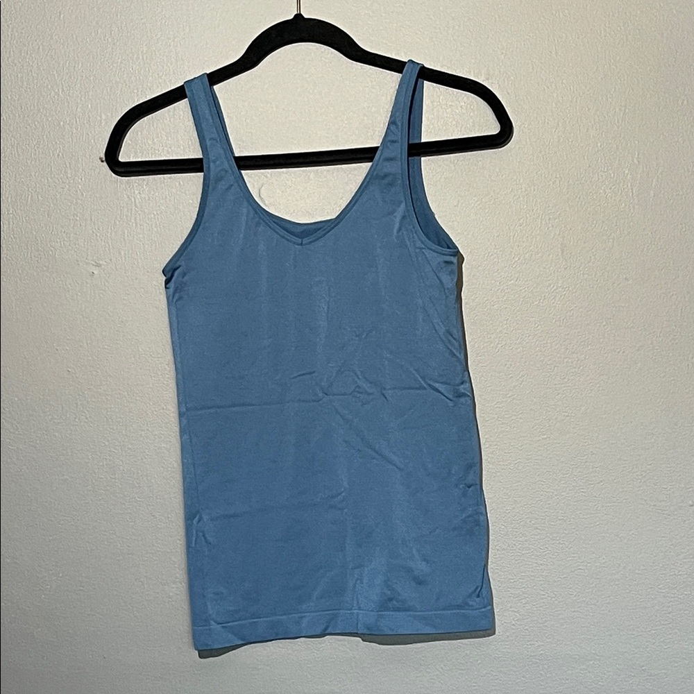 Shimera Light Blue Scoop Neck Tank Top